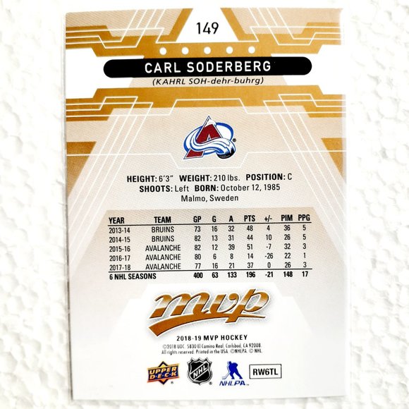 Colorado Avalanche 6 Card Lot - HCKY [7_1] - Picture 12 of 14